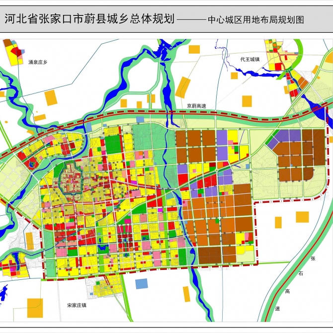 蔚县道路规划图图片